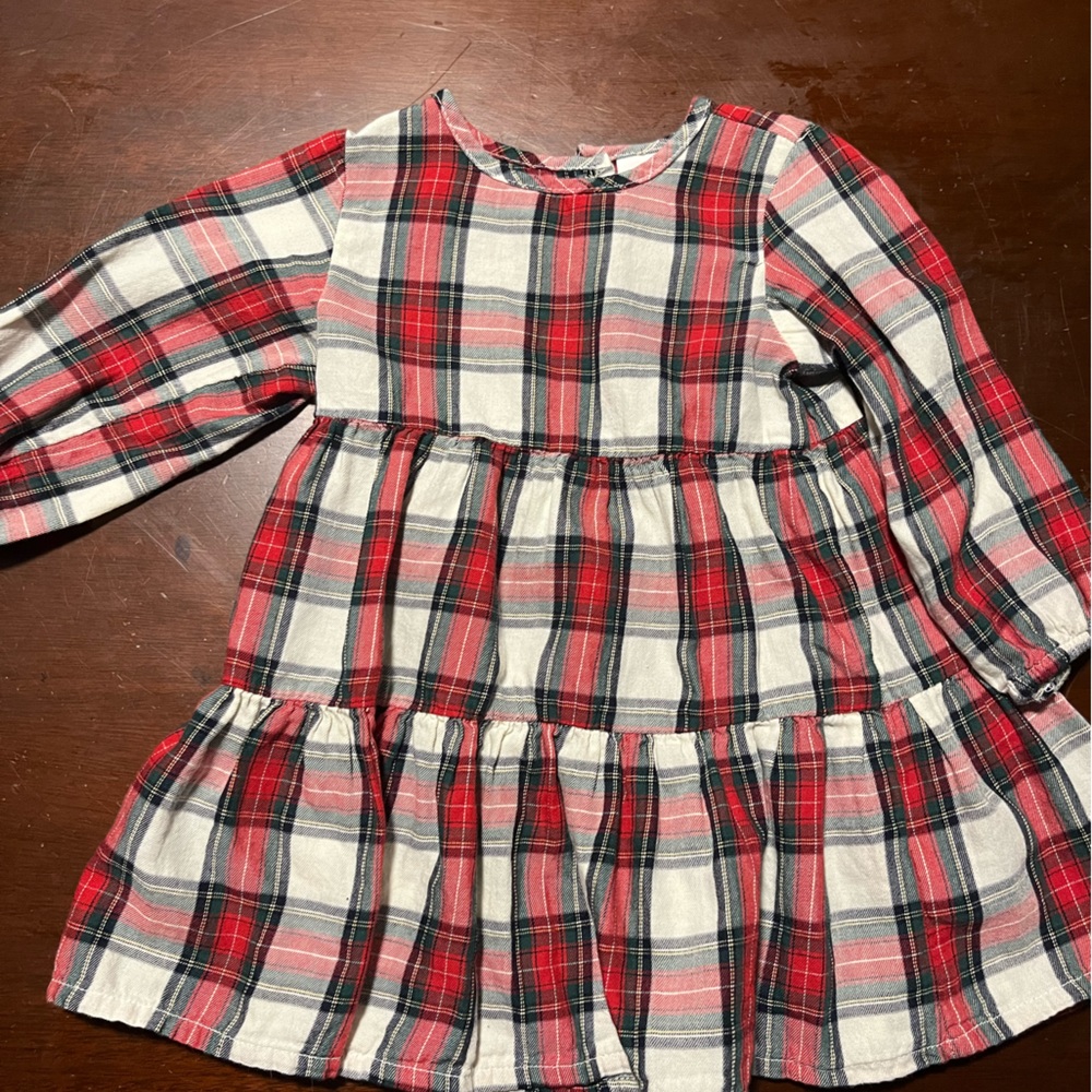 NEW WITHOUT TAGS H&M plaid Christmas dress 12 months